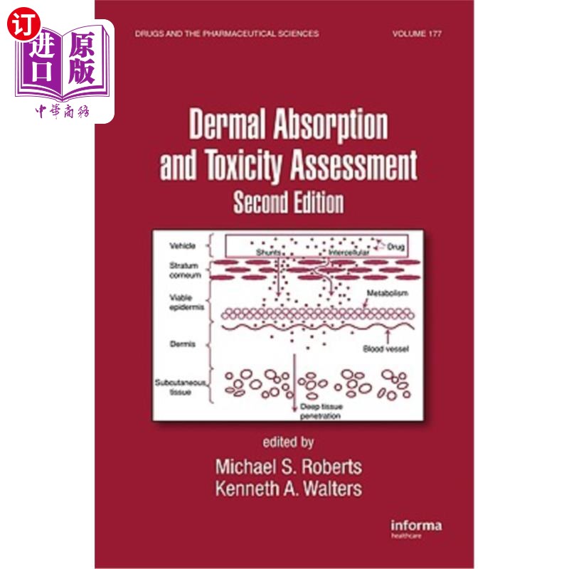 海外直订医药图书Dermal Absorption and Toxicity Assessment皮肤吸收和毒性评估