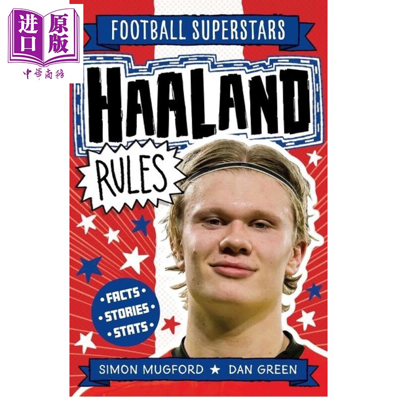 足球明星传 埃尔林.哈兰德 Football Superstars Haaland Rules 英文原版 进口童书 励志故事 小球迷读物 球星传【中商原版】