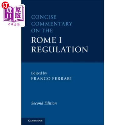 海外直订Concise Commentary on the Rome I Regulation 《罗马一规则简评》
