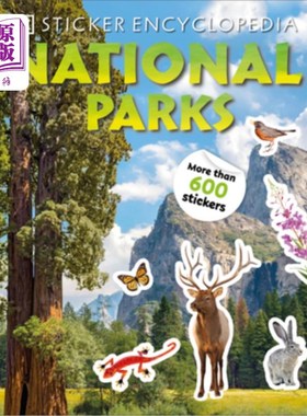海外直订Sticker Encyclopedia National Parks 贴纸百科全书国家公园