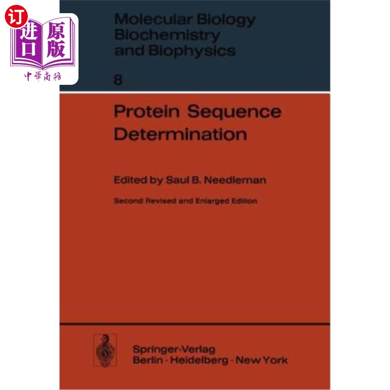 海外直订Protein Sequence Determination: A Sourcebook of Methods and Techniques蛋白质序列测定：方法和技术的原始资料