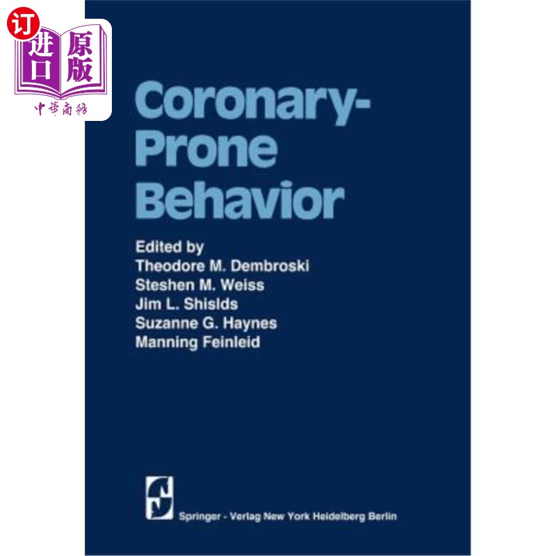海外直订Coronary-Prone Behavior 冠心病的行为