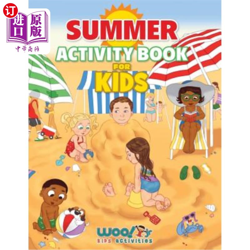 海外直订Summer Activity Book for Kids: Reproducible Games, Worksheets And Coloring Book