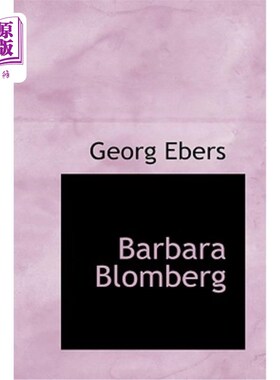 海外直订Barbara Blomberg 芭芭拉·布隆伯格