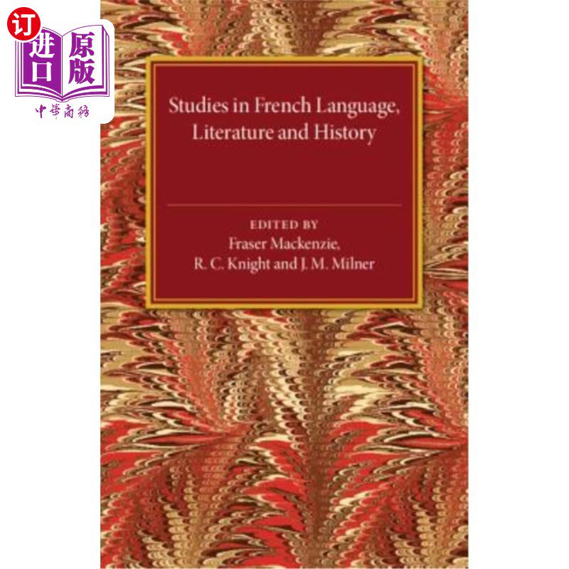 海外直订Studies in French Language Literature and History 法语文学和历史研究“，