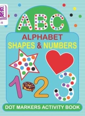 海外直订Dot Markers Activity Book: Very Easy Guided Big Dots - Do a dot page Daily - Alp 圆点标记活动书：非常简单的