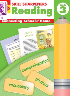 技能铅笔刀 阅读练习册 三年级 Skill Sharpeners Reading Grade 3 英文原版 儿童教材教辅 小学课程 进口读物【中商原版】