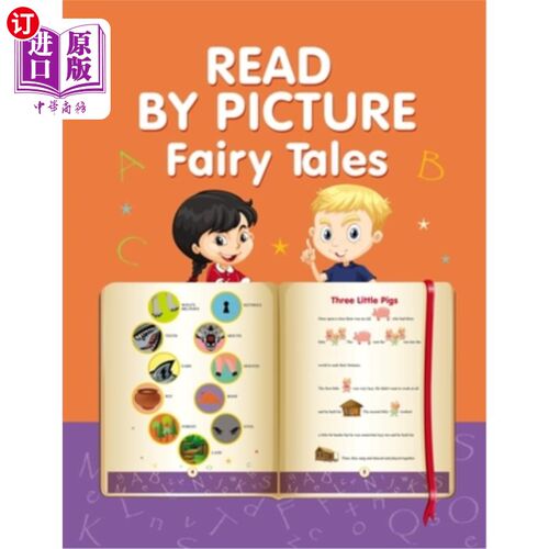 海外直订Read by Picture. Fairy Tales: Learn to read 通过图片阅读。童话：学会阅读