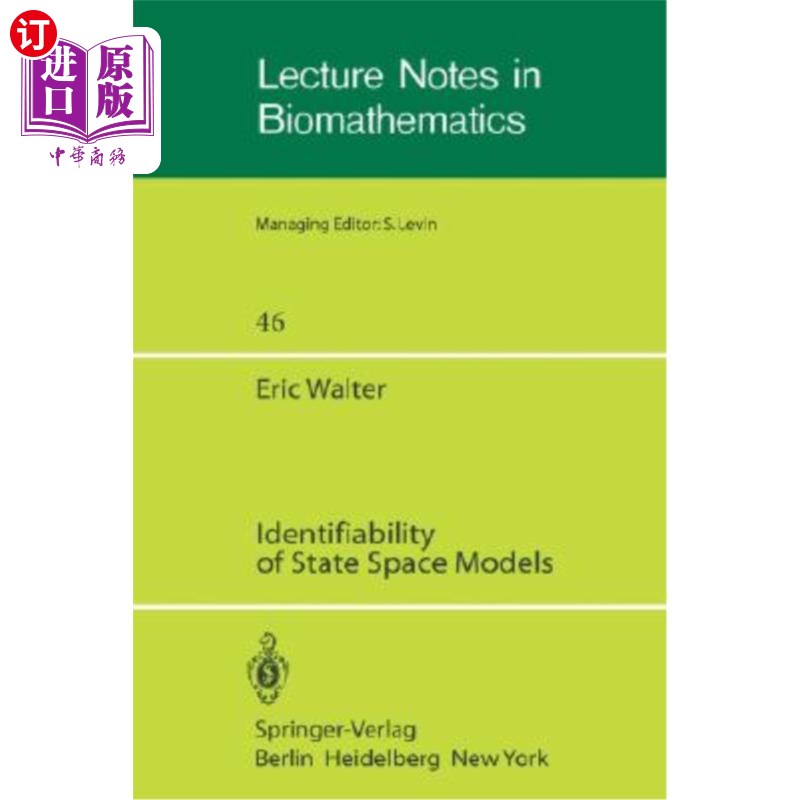 海外直订Identifiability of State Space Models: With Applications to Transformation Syste 状态空间模型的可辨识性:在