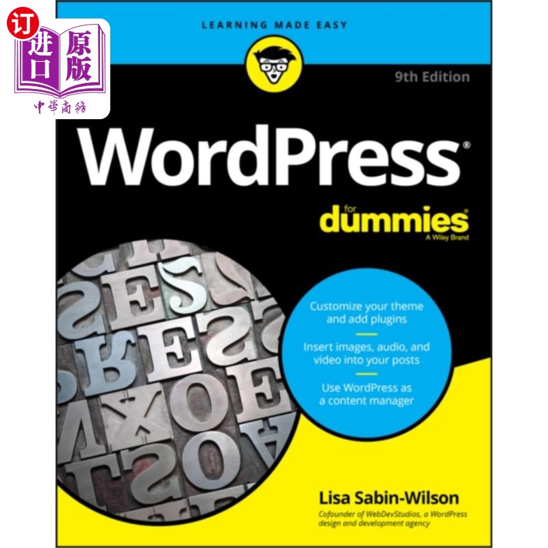 海外直订WordPress For Dummies, 9th Edition WordPress傻瓜版，第9版