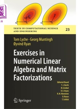 海外直订Exercises in Numerical Linear Algebra and Matrix... 数值线性代数与矩阵因式分解练习