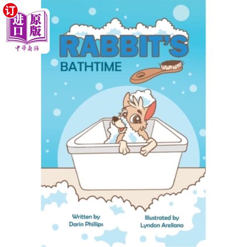 海外直订Rabbit's Bathtime 兔子的洗澡时间