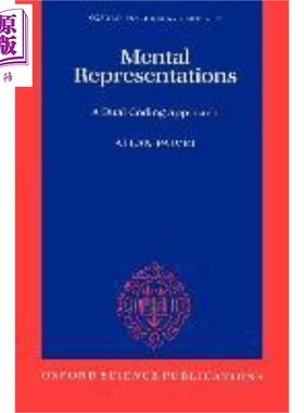 现货 心理表征 双重编码方法 Mental Representations英文原版Allan Paivio【中商原版】