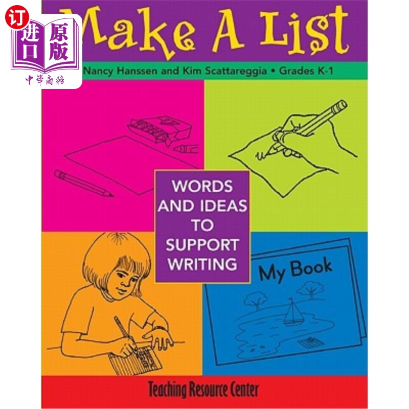 海外直订Make A List: Words & Ideas To Support Writing 列出支持写作的单词和想法