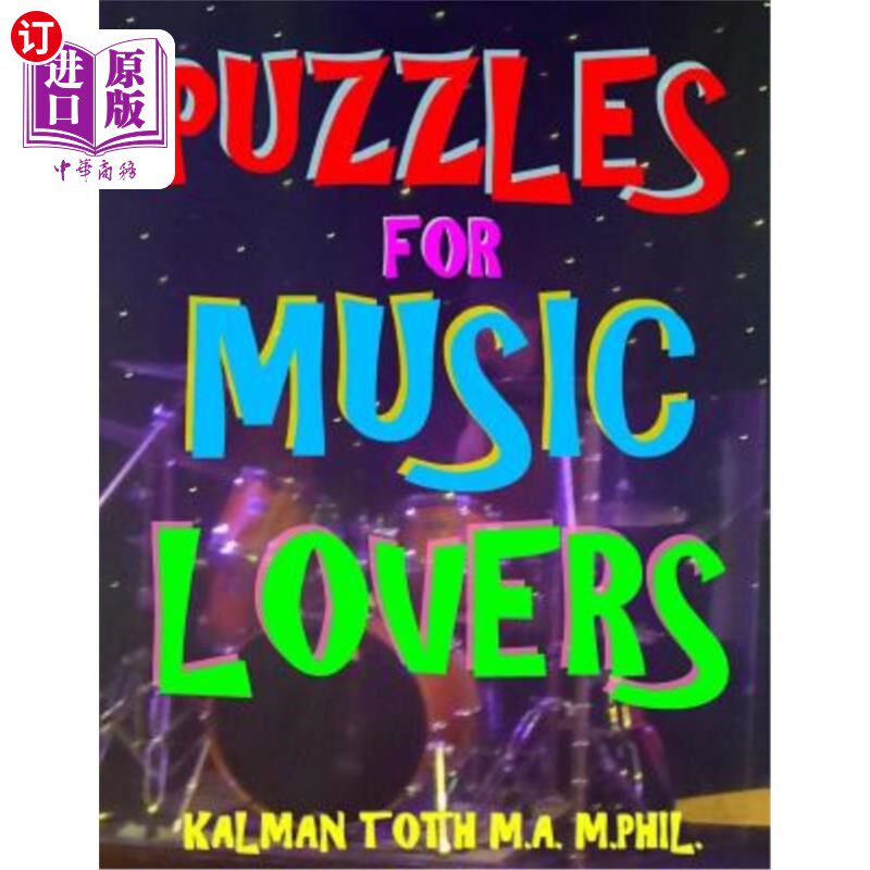 海外直订医药图书Puzzles for Music Lovers: 111 Large Print Music Themed Word Search Puzzles 音乐爱好者的字谜:111个大