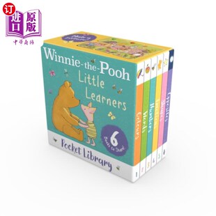 海外直订Winnie-the-Pooh Little Learners Pocket Library 小熊维尼袖珍学习图书馆
