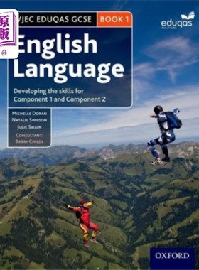 海外直订WJEC Eduqas GCSE English Language: Student Book 1 WJEC教育质量GCSE英语：学生用书1