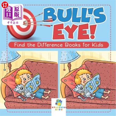 海外直订Bull's Eye! Find the Difference Books for Kids 靶心！为孩子们找不同的书