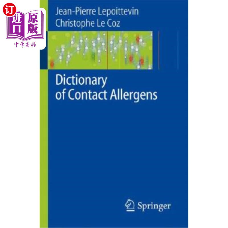 海外直订医药图书dictionary of contact allergens 接触性过敏原词典
