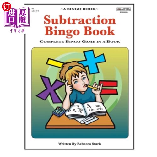 海外直订Subtraction Bingo Book: Complete Bingo Game In A Book 完成《Bingo Game In A Book