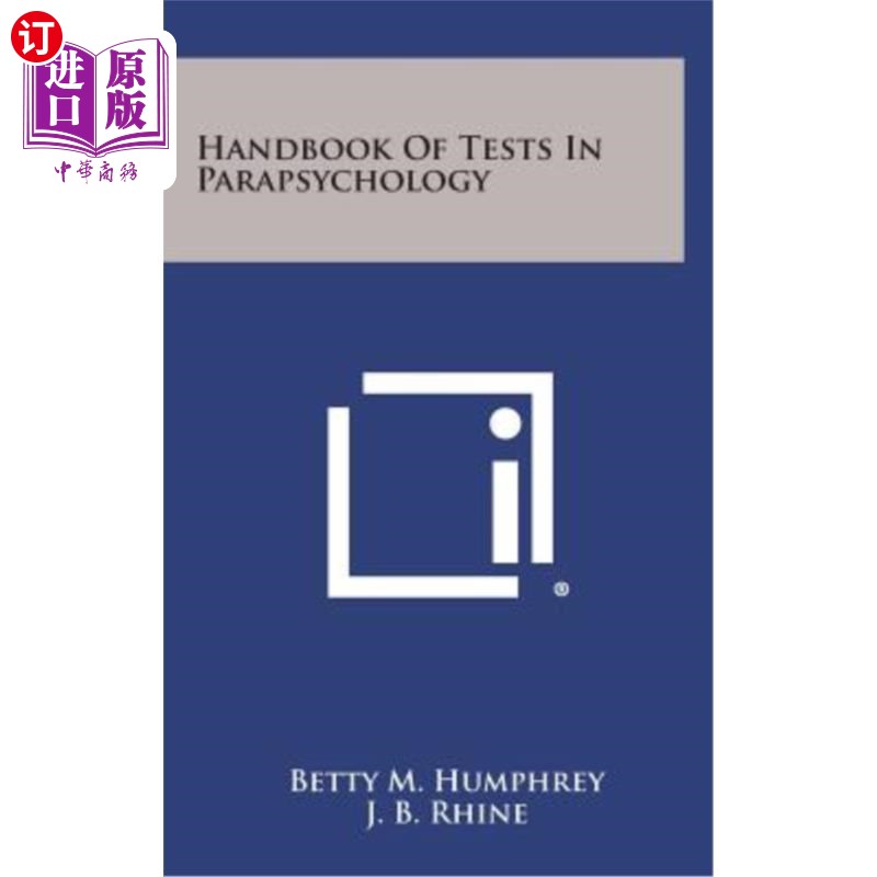 海外直订Handbook of Tests in Parapsychology 心理学测试手册