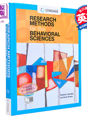 现货 行为科学的方法论 第6版 Research Methods for the Behavioral Sciences 英文原版 Frederick Gravetter etc【中商原版】