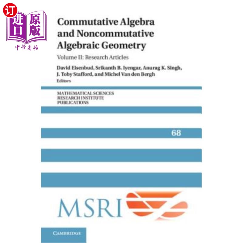 海外直订Commutative Algebra and Noncommutative Algebraic Geometry 交换代数与非交换代数几何