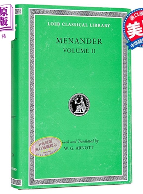 米南德 卷2 洛布古典丛书 希英对照版 英文原版 Heros Theophoroumene Karchedonios Kitharistes Menander【中商原版】