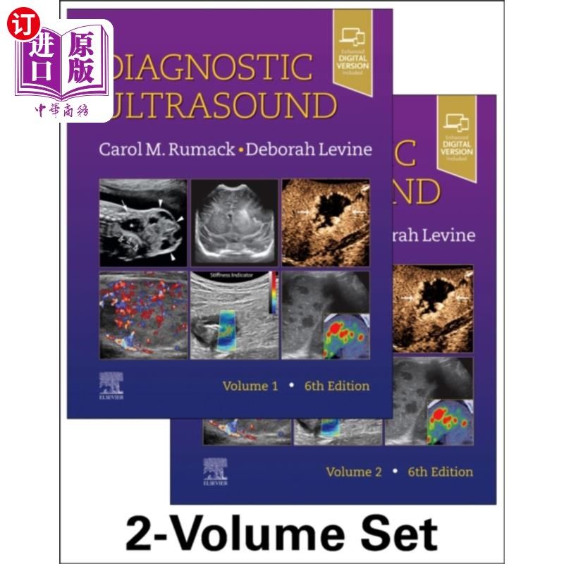 海外直订医药图书Diagnostic Ultrasound, 2-Volume Set 诊断超声，2卷集