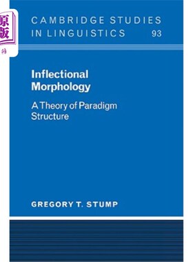 海外直订Inflectional Morphology: A Theory of Paradigm Structure 屈折形态学：范式结构理论