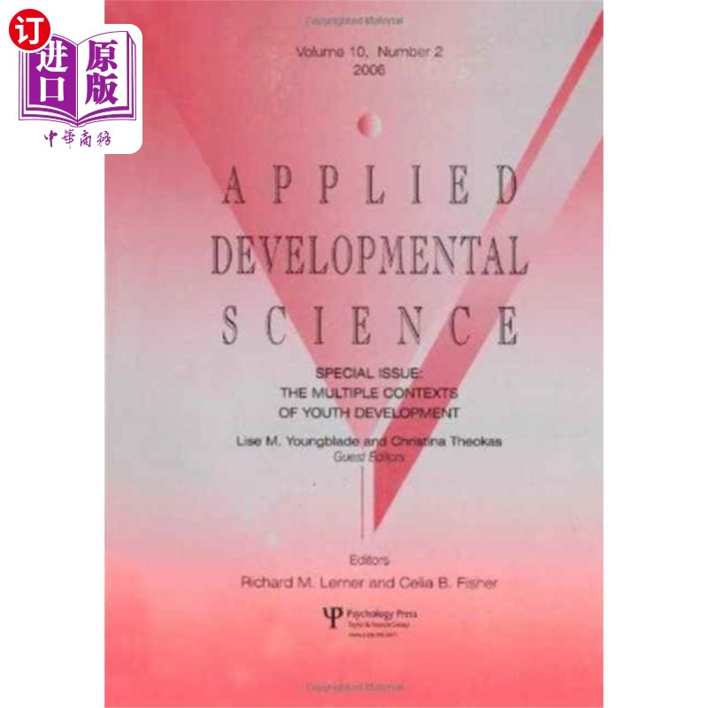 海外直订Multiple Contexts Of Youth Development Ads V10#2 青年发展广告V10#2的多重语境