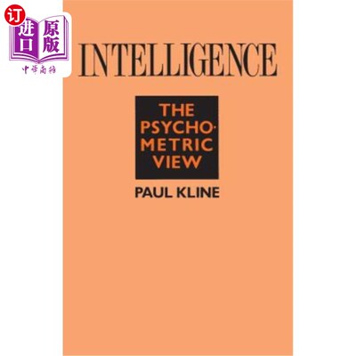 海外直订Intelligence: The Psychometric View 智力