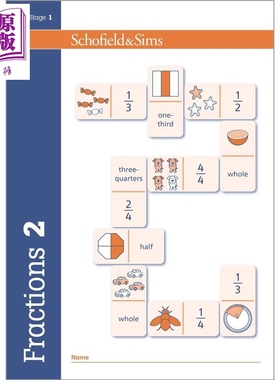 Fractions Decimals & Percentages 2 英国Schofield小学教辅 分数小数和百分比 2年级 英文原版幼小数学学习教辅【中商原版?