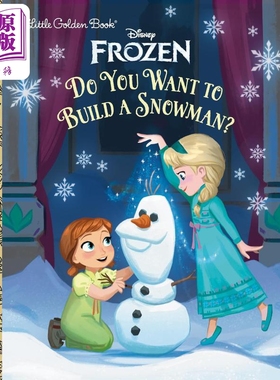 小金书 冰雪奇缘 你想创造一个雪人吗  Do You Want to Build a Snowman Little Golden Book Disney Frozen 原版【中商原版?