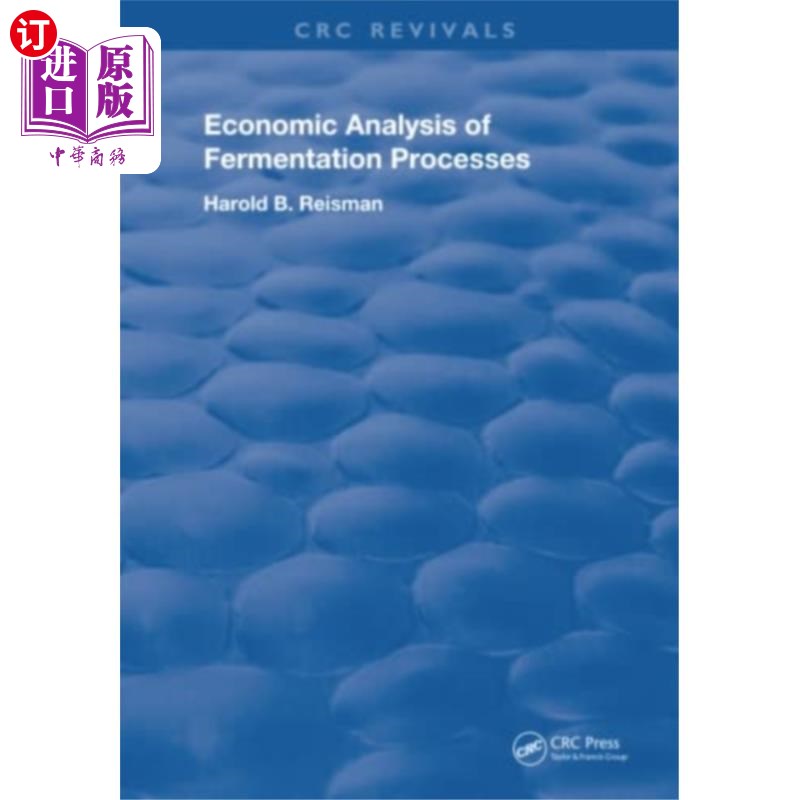 海外直订Economic Analysis of Fermentation Processes 发酵过程的经济分析