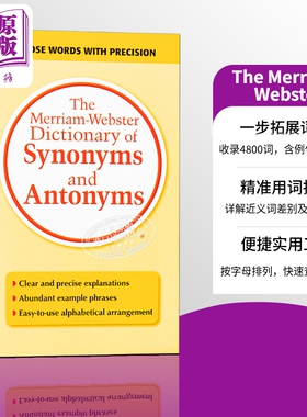 【中商原版】韦氏同义反义字词典 M-W Dictionary of Synonyms and Antonyms 麦林韦氏词典 Merriam Webster
