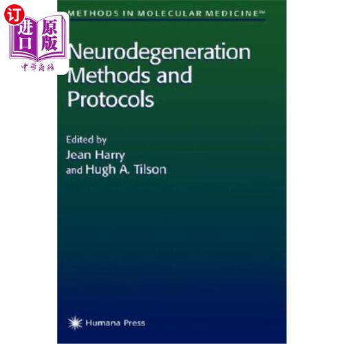 海外直订医药图书Neurodegeneration Methods and Protocols 神经退行性变的方法和方案