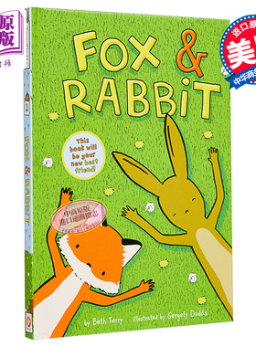 Gergely Dudas 狐狸与兔子 Fox & Rabbit 英文原版小初文学 桥梁漫画图像小说 进口图书 儿童章节书 故事漫画书【中商原版】