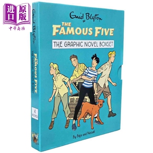 Graphic 著名五人组图画小说 中商原版 9岁以上 Famous 儿童冒险小说故事 slipcase Novels copy 英文原版 进口童书 Five