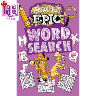 海外直订Absolutely Epic Wordsearch 绝对史诗般的文字搜索
