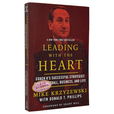 预售 用心领导 关于篮球商业和生活的成功策略 迈克尔沙舍夫斯基自传 美国梦之队主教练 英文原版Mike Krzyzewski 【中商原版】