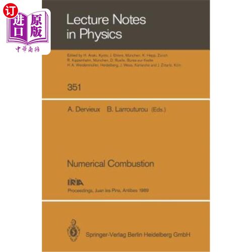 海外直订Numerical Combustion: Proceedings of the Third International Conference on Numer 数值燃烧：第三届国际数值燃