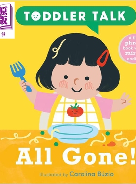 预售 宝宝有话说 晚餐时间到 Toddler Talk All Gone 英文原版 亲子纸板书 幼儿读物 早期学习认知 进口低幼童书 0-3岁【中商原版?
