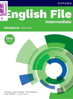 牛津中学英语口语教材 英语档案第五版练习册含答案 中级 B1 English File fifth edition Intermediate Workbook【中商原版?