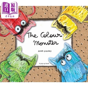Monster 情绪小怪兽 Llenas Colour 精装 Anna 进口儿童绘本图画书 Pop The 小怪兽 有颜色 Up立体书 中商原版 英文原版