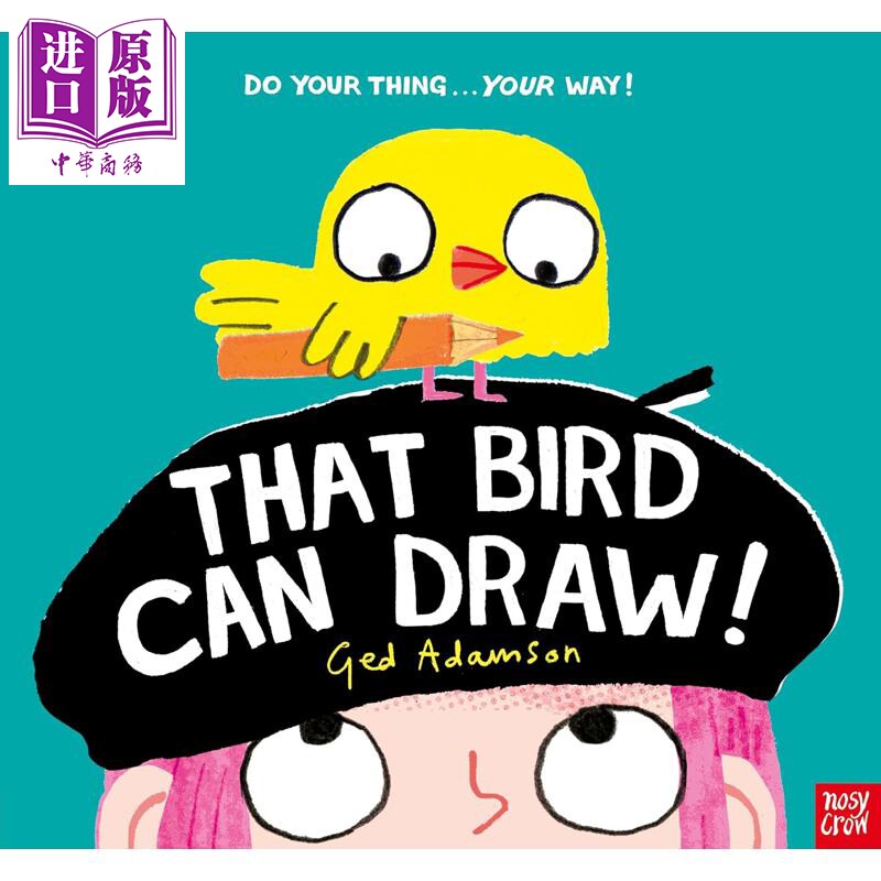 会画画的小鸟 That Bird Can Draw 英文原版 儿童绘本 图画故事书 有趣又感人的故事 亲子读物 进口童书 平装【中商原版】