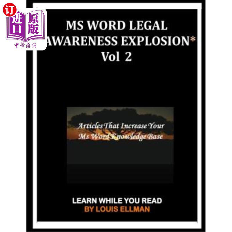 海外直订MS Word Legal -- *Awareness Explosion* Volume 2: Articles That Increase Your MS  MS Word法律-