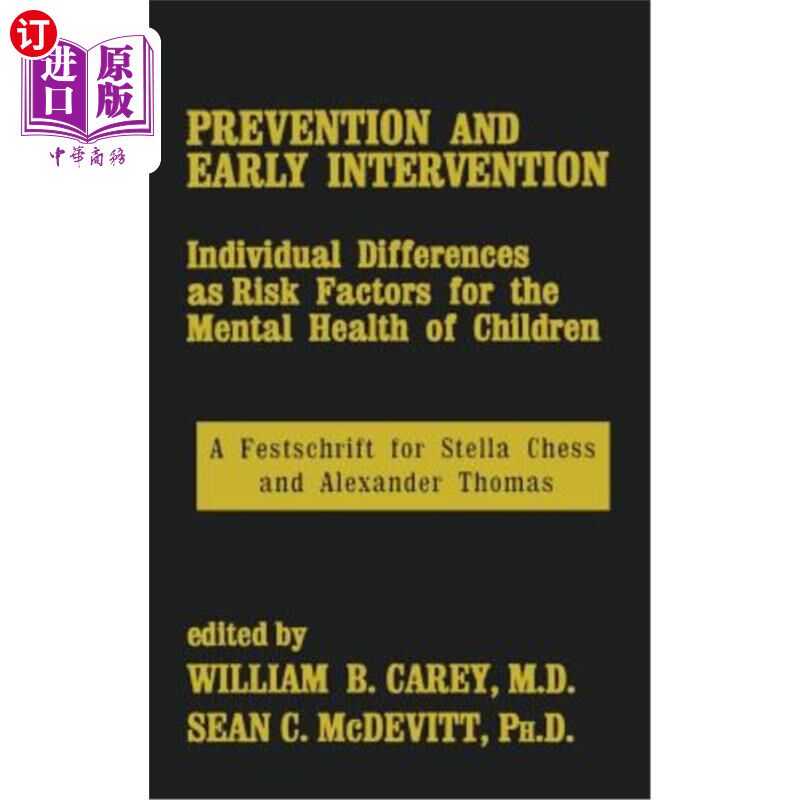 海外直订医药图书Prevention and Early Intervention 预防和早期干预