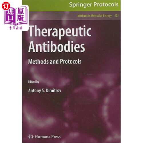 海外直订医药图书Therapeutic Antibodies: Methods and Protocols 治疗性抗体:方法和方案
