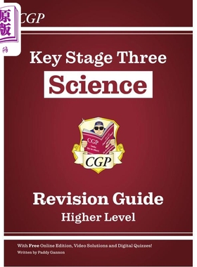 英国原版CGP教辅 KS3科学复习指南 高级 包含在线版视频和测验 KS3 Science Revision Guide Higher 中学教辅英文【中商原版】